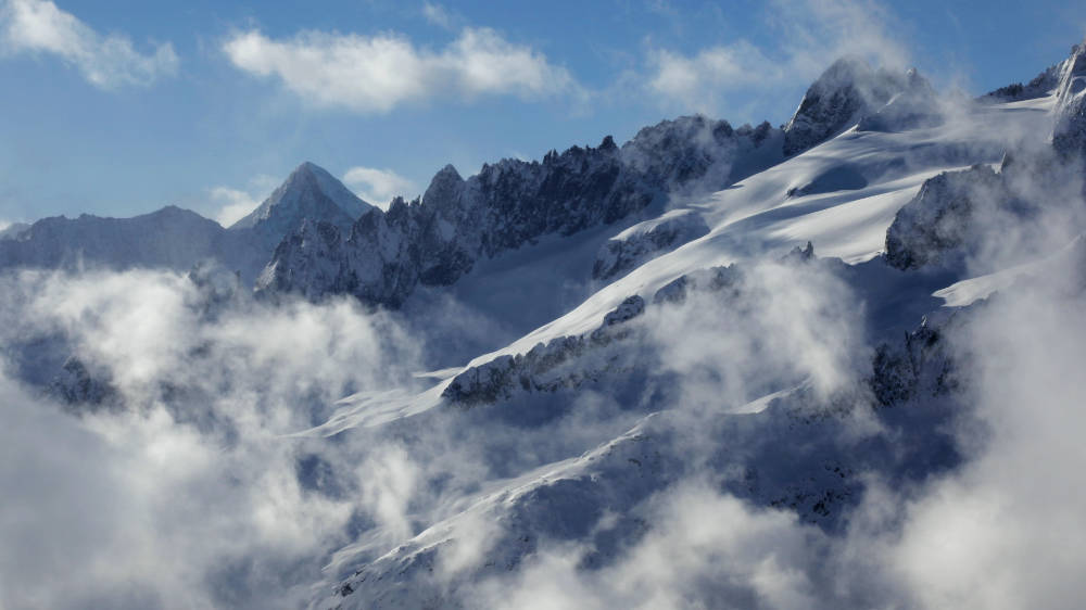 Berge in der Aletschregion