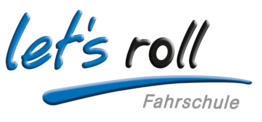 Logo let's roll Fahrschule